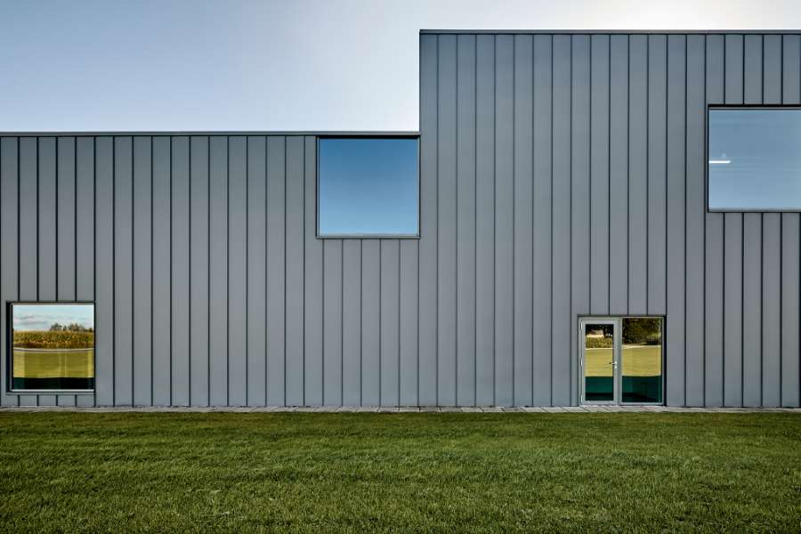Stahlverkleidetes Schlachthof-Kraftzentrum in Himmerland, Himmerlandskød, Nordre Ringvej 99, 9620 Aalestrup, Dänemark